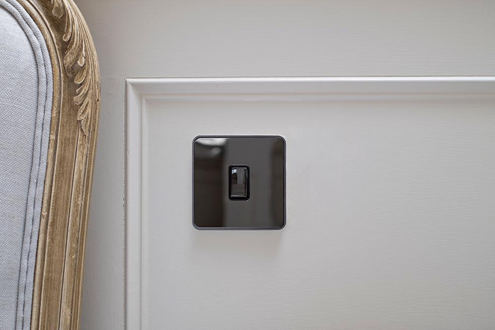 1 Gang Rocker Light Switch Black Nickel - Bilden Home & Hardware Market