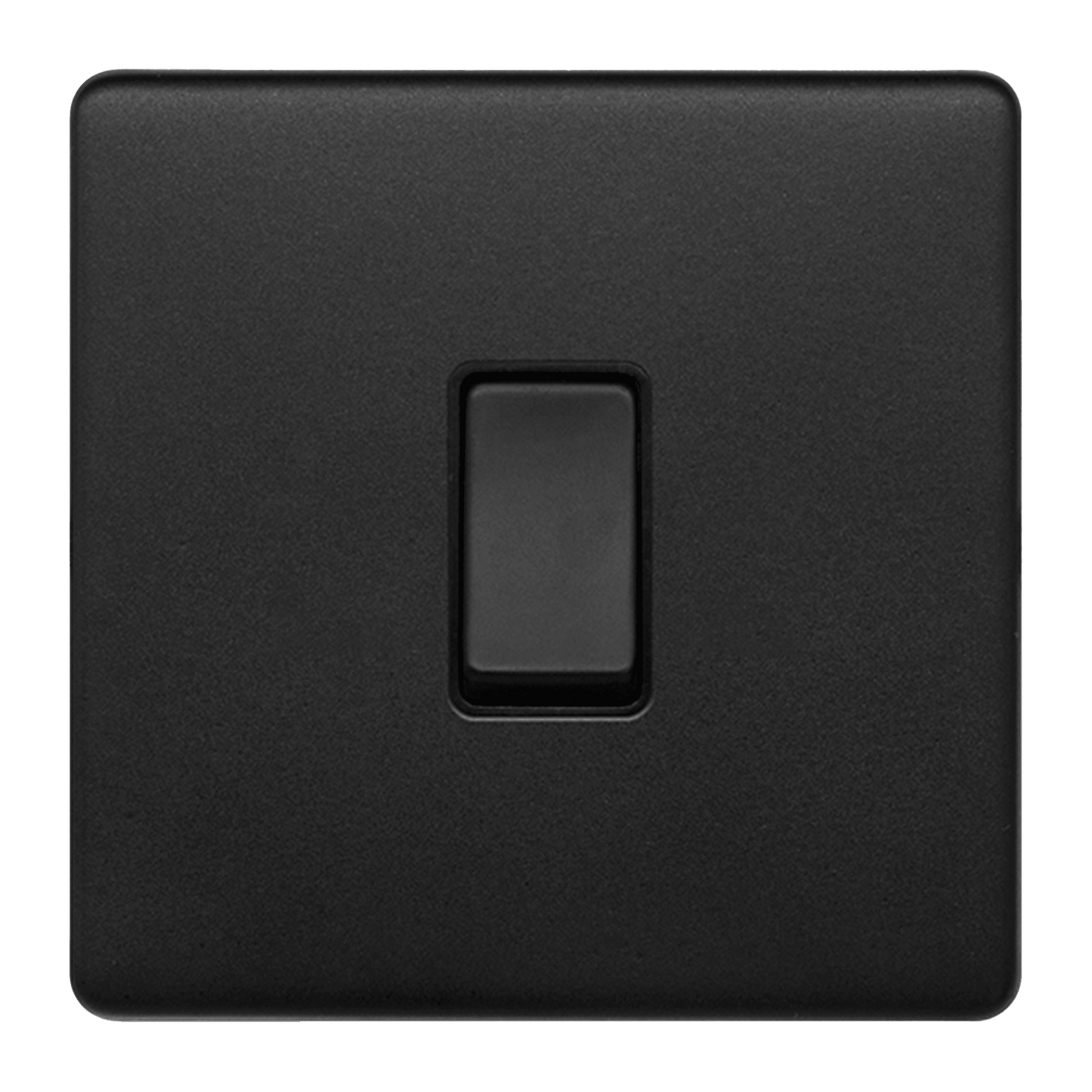 1 Gang Rocker Light Switch Matt Black - Bilden Home & Hardware Market