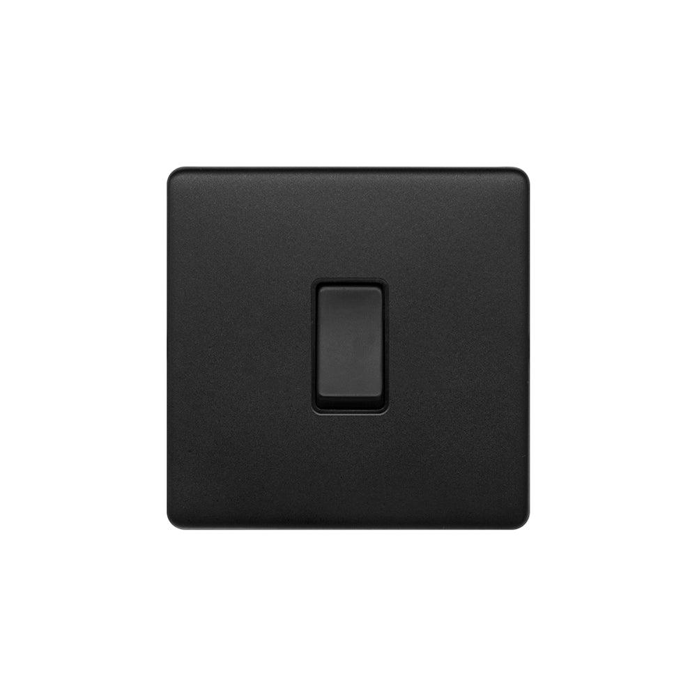 1 Gang Rocker Light Switch Matt Black - Bilden Home & Hardware Market