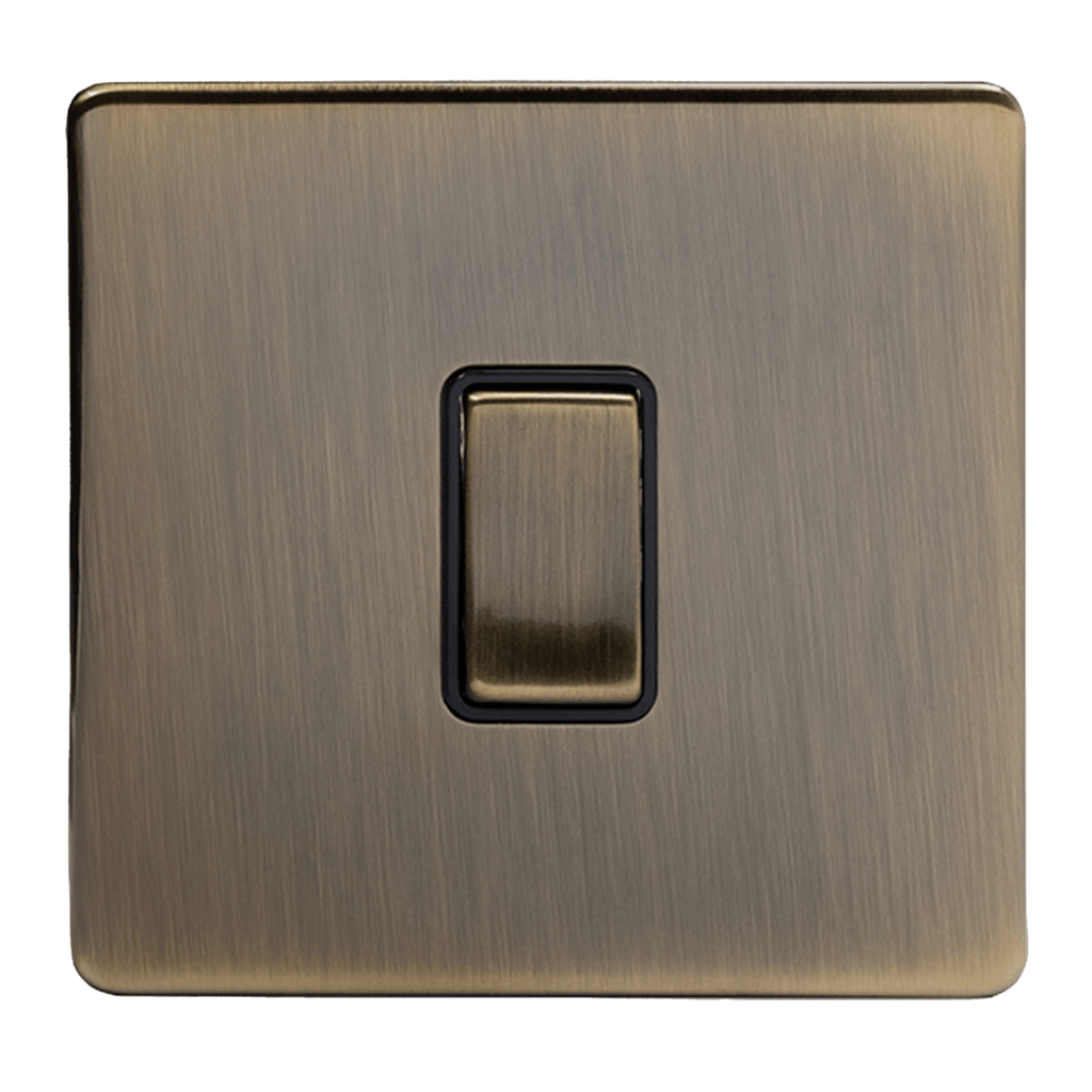 1 Gang Rocker Smart Light Switch Aged Brass - Bilden Home & Hardware Market