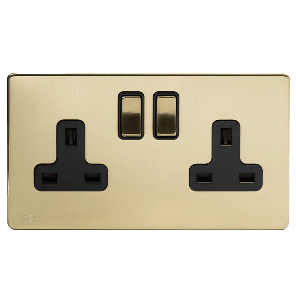 13a-2-gang-double-pole-plug-socket-brushed-brass-same-day-shipping