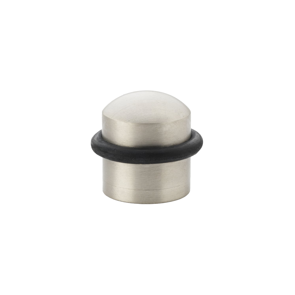 Oval Floor Mounted Door Stop Satin chrome