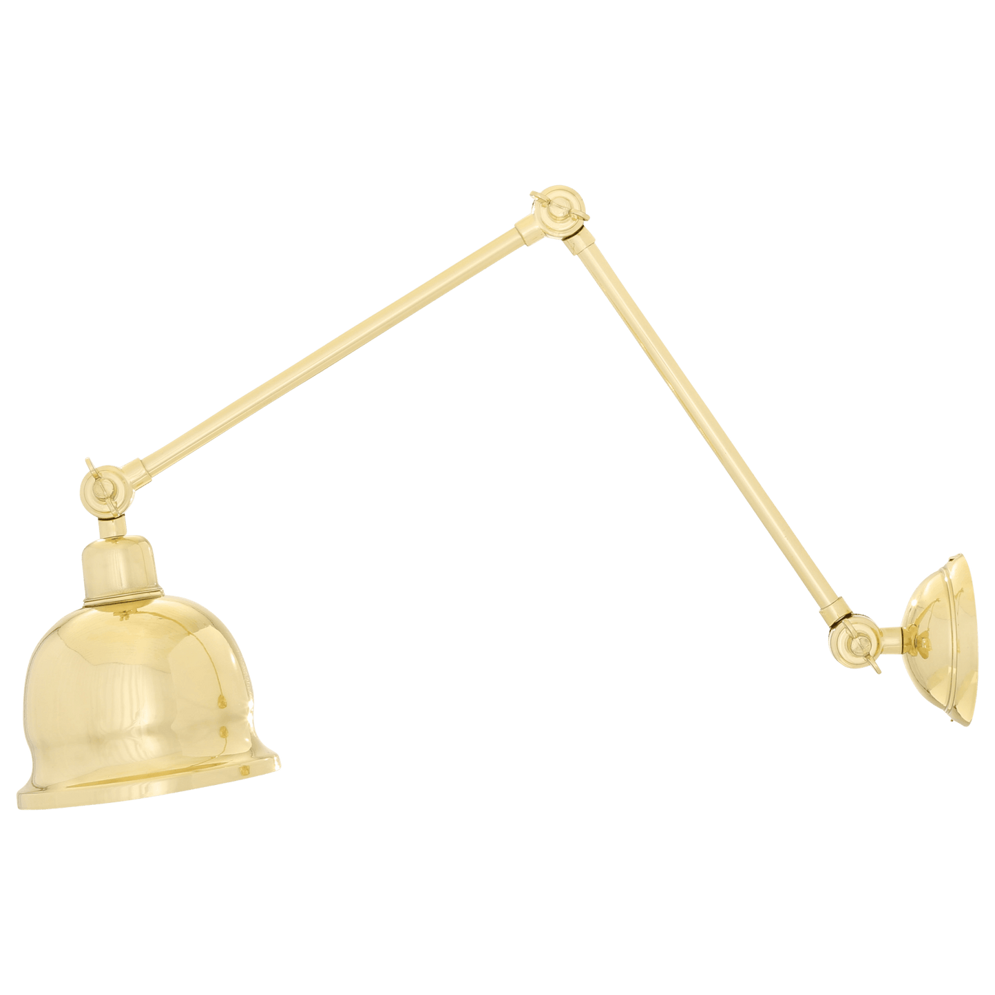 Adjustable Arm Picture Light With Brass Shade - Bilden Home & Hardware Market
