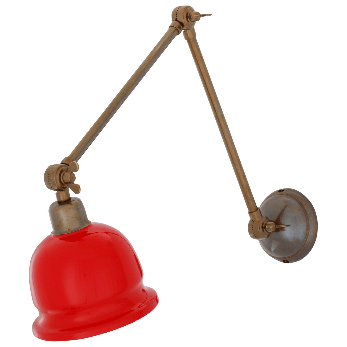 Adjustable Arm Picture Light With Brass Shade - Bilden Home & Hardware Market