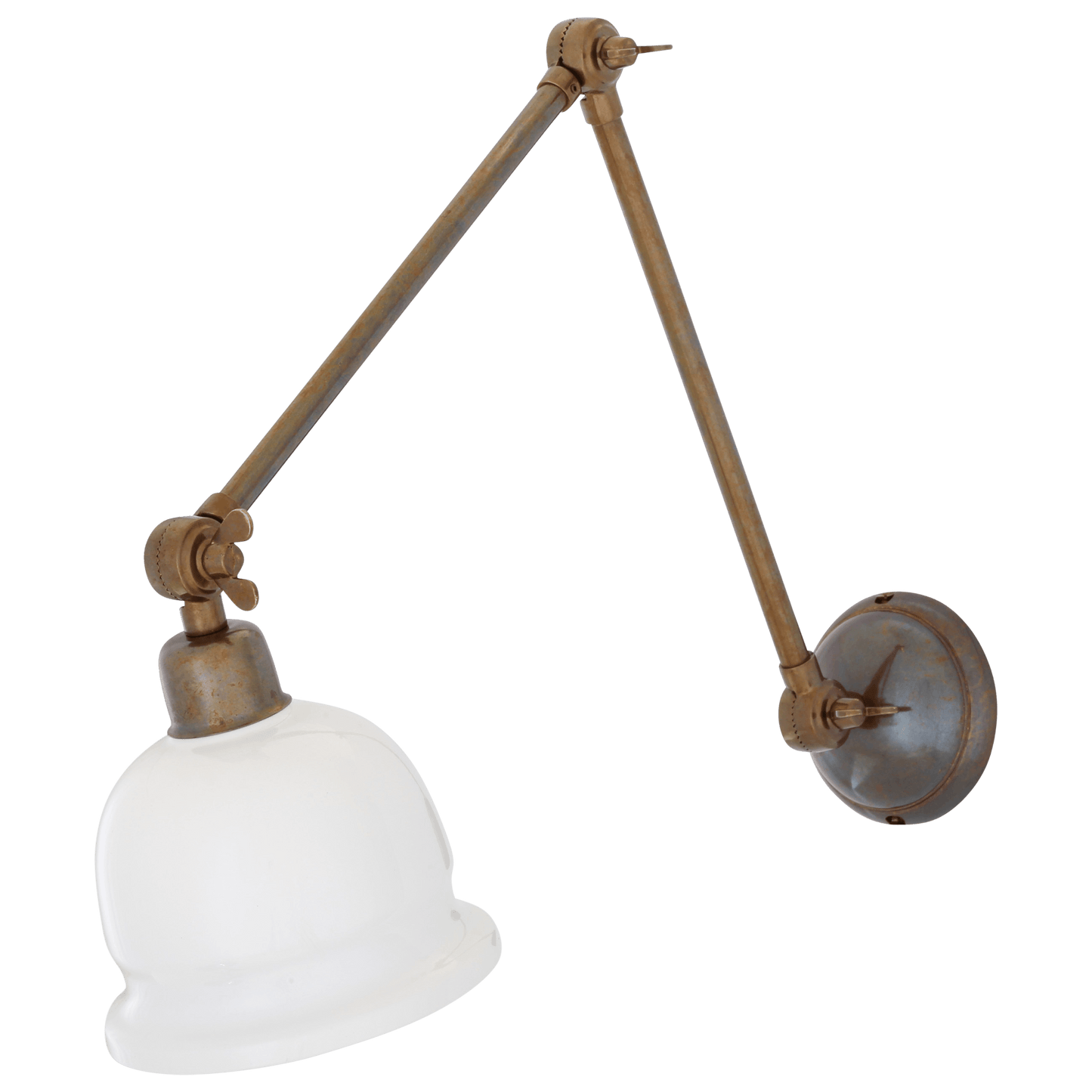 Adjustable Arm Picture Light With Brass Shade - Bilden Home & Hardware Market