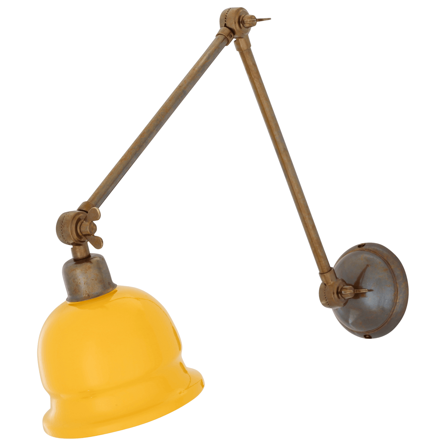 Adjustable Arm Picture Light With Brass Shade - Bilden Home & Hardware Market