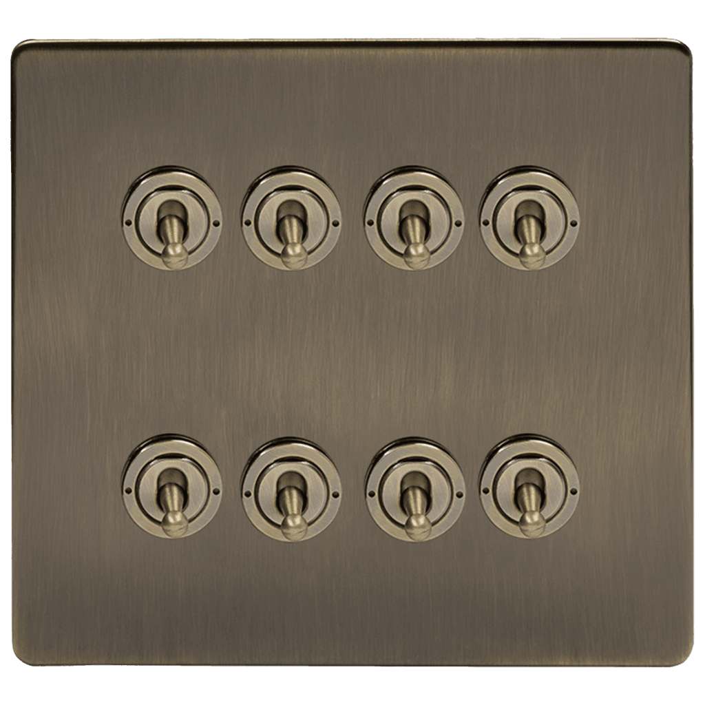 Antique Brass 5, 6 & 8 Toggle Light Switch - Bilden Home & Hardware Market