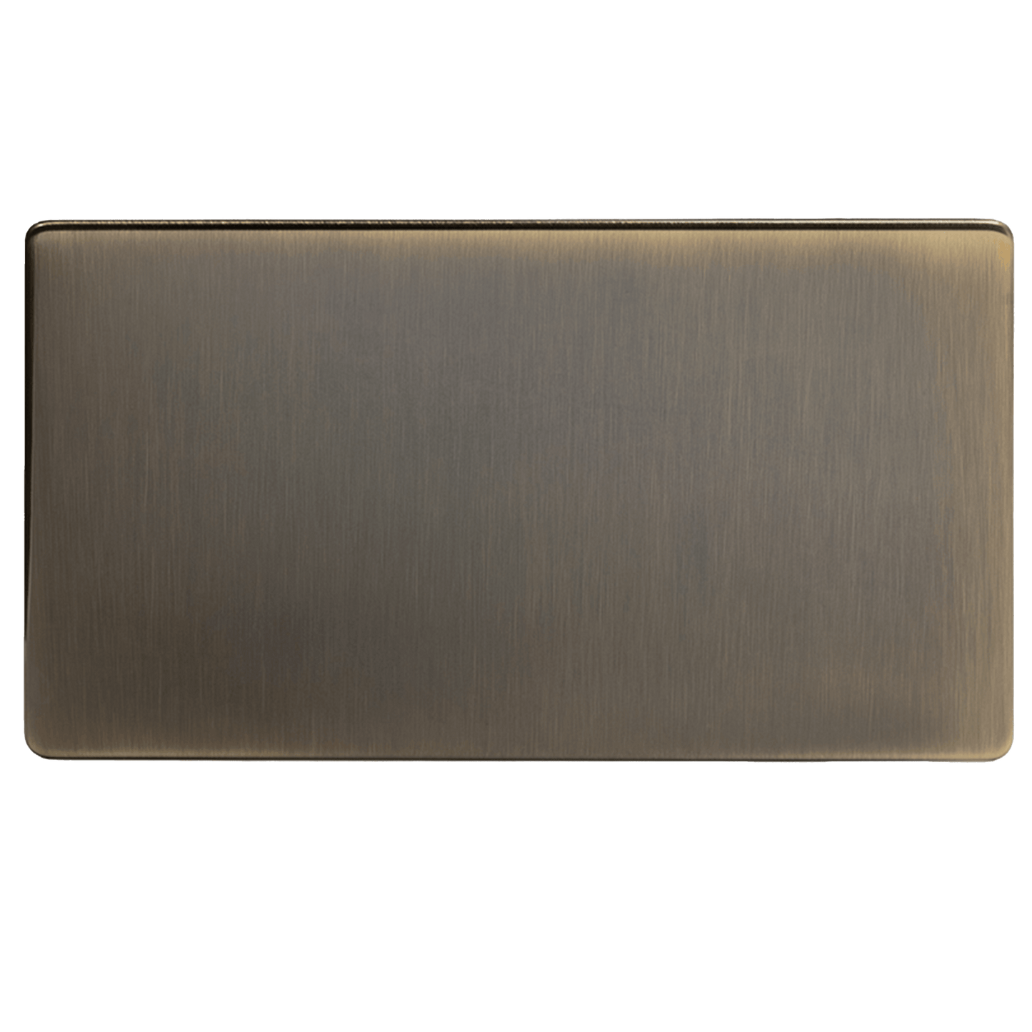 Aged Brass Metal Double Blanking Plate - Bilden Home & Hardware Market