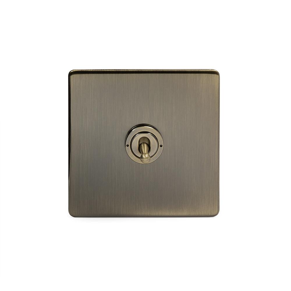 Antique Brass Toggle Light Switch Smart Home System Compatible - Bilden Home & Hardware Market