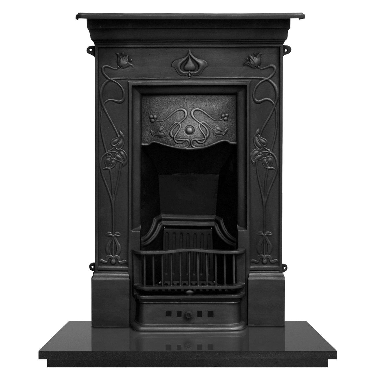 Art Nouveau Cast Iron Combination Fireplace - Bilden Home & Hardware Market