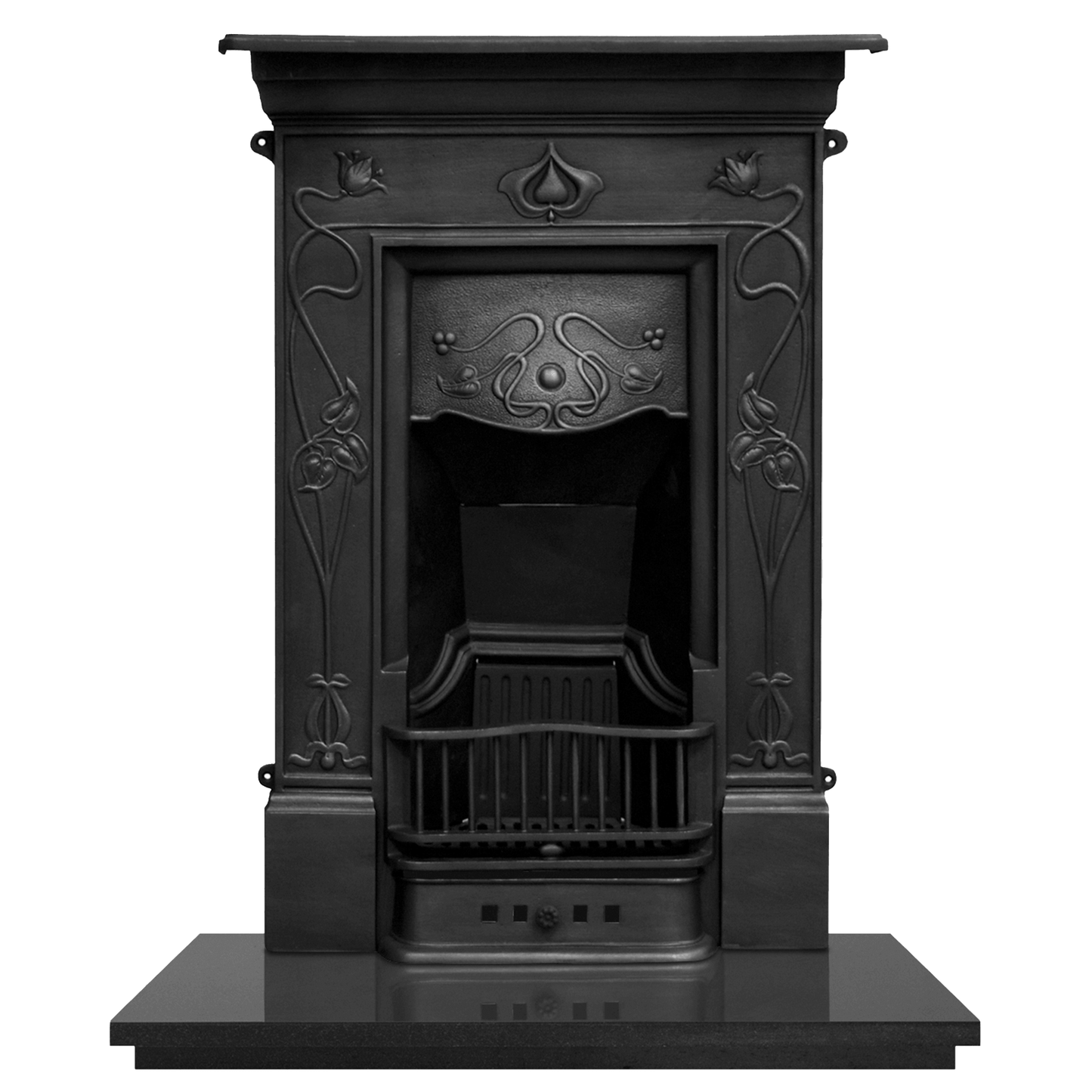 Art Nouveau Cast Iron Combination Fireplace - Bilden Home & Hardware Market