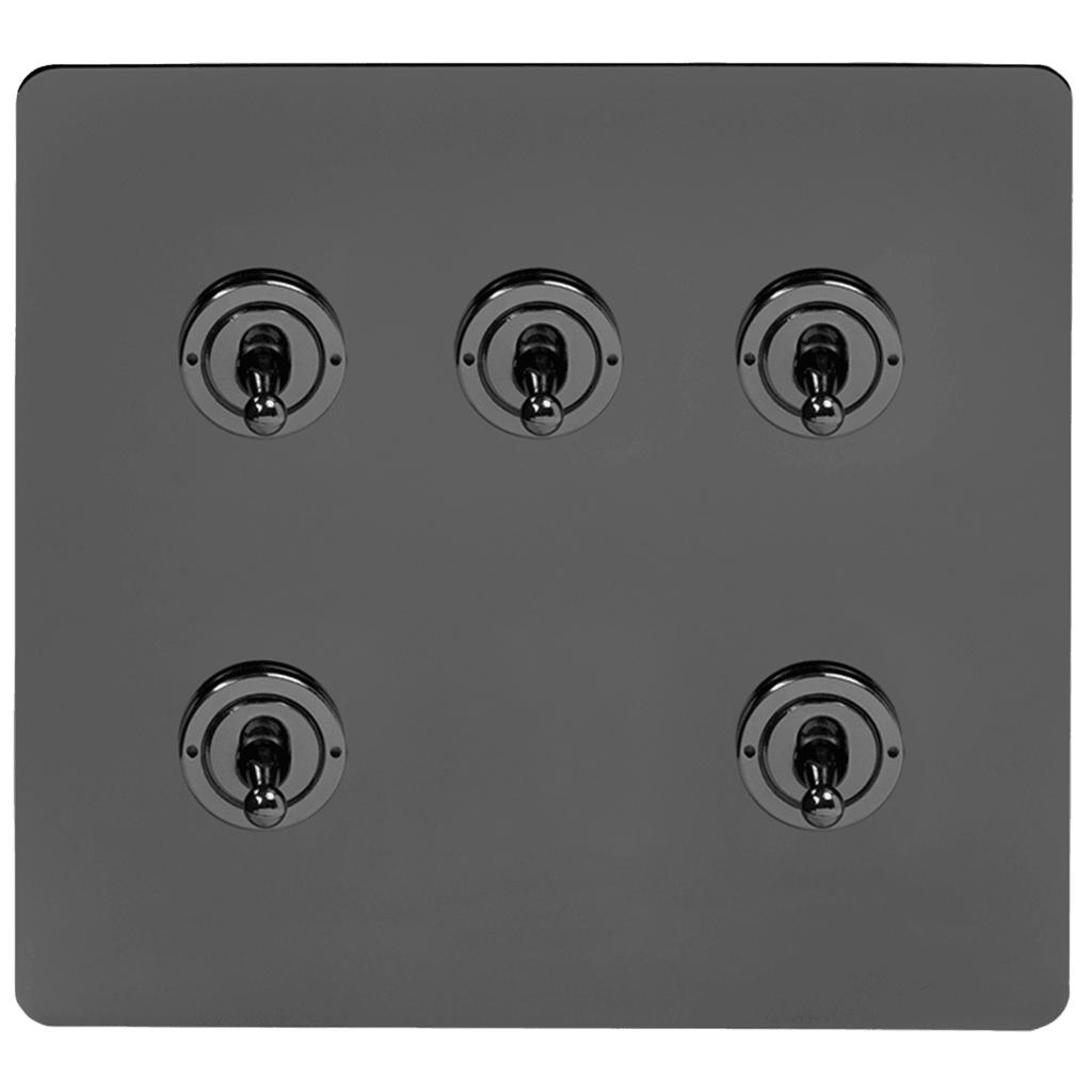 Black Nickel 5, 6 & 8 Toggle Light Switch - Bilden Home & Hardware Market