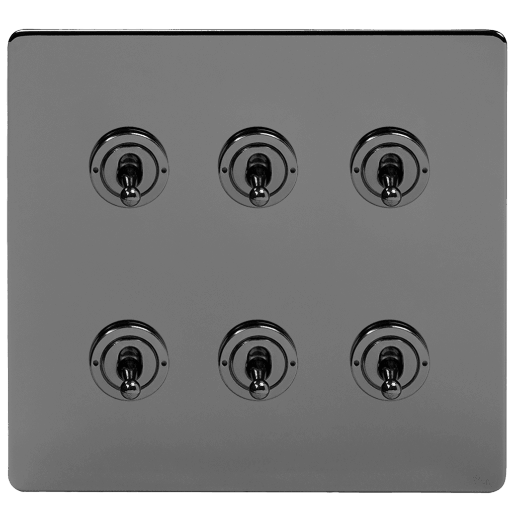 Black Nickel 5, 6 & 8 Toggle Light Switch - Bilden Home & Hardware Market