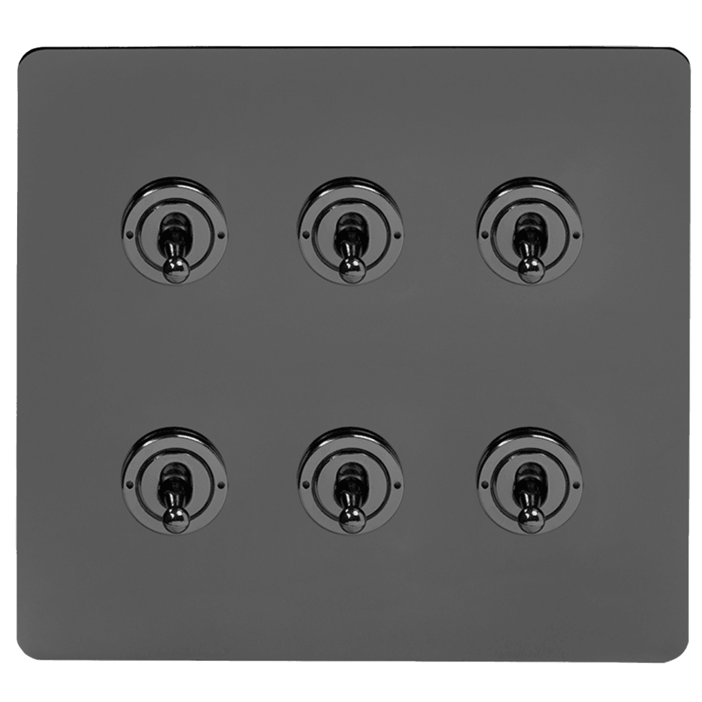 Black Nickel 5, 6 & 8 Toggle Light Switch - Bilden Home & Hardware Market