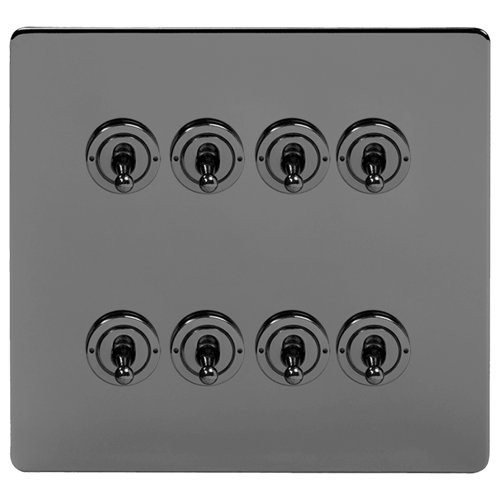 Black Nickel 5, 6 & 8 Toggle Light Switch - Bilden Home & Hardware Market