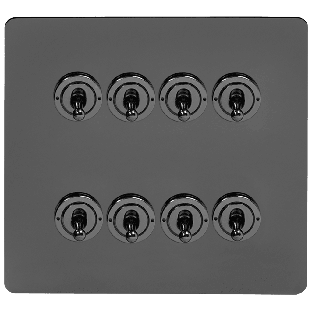 Black Nickel 5, 6 & 8 Toggle Light Switch - Bilden Home & Hardware Market