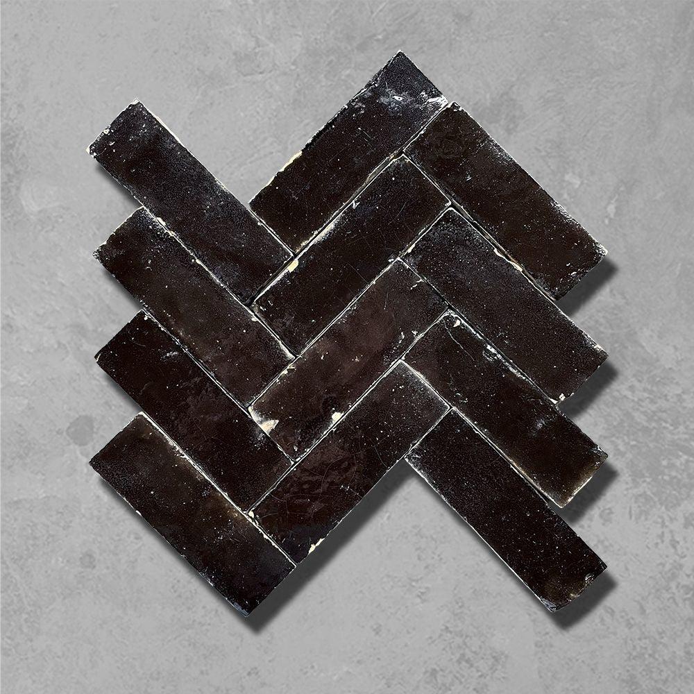 Black Rectangular Bejmat Tile - Bilden Home & Hardware Market