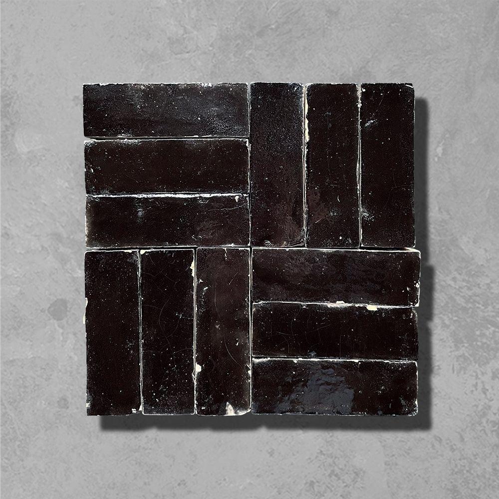 Black Rectangular Bejmat Tile - Bilden Home & Hardware Market