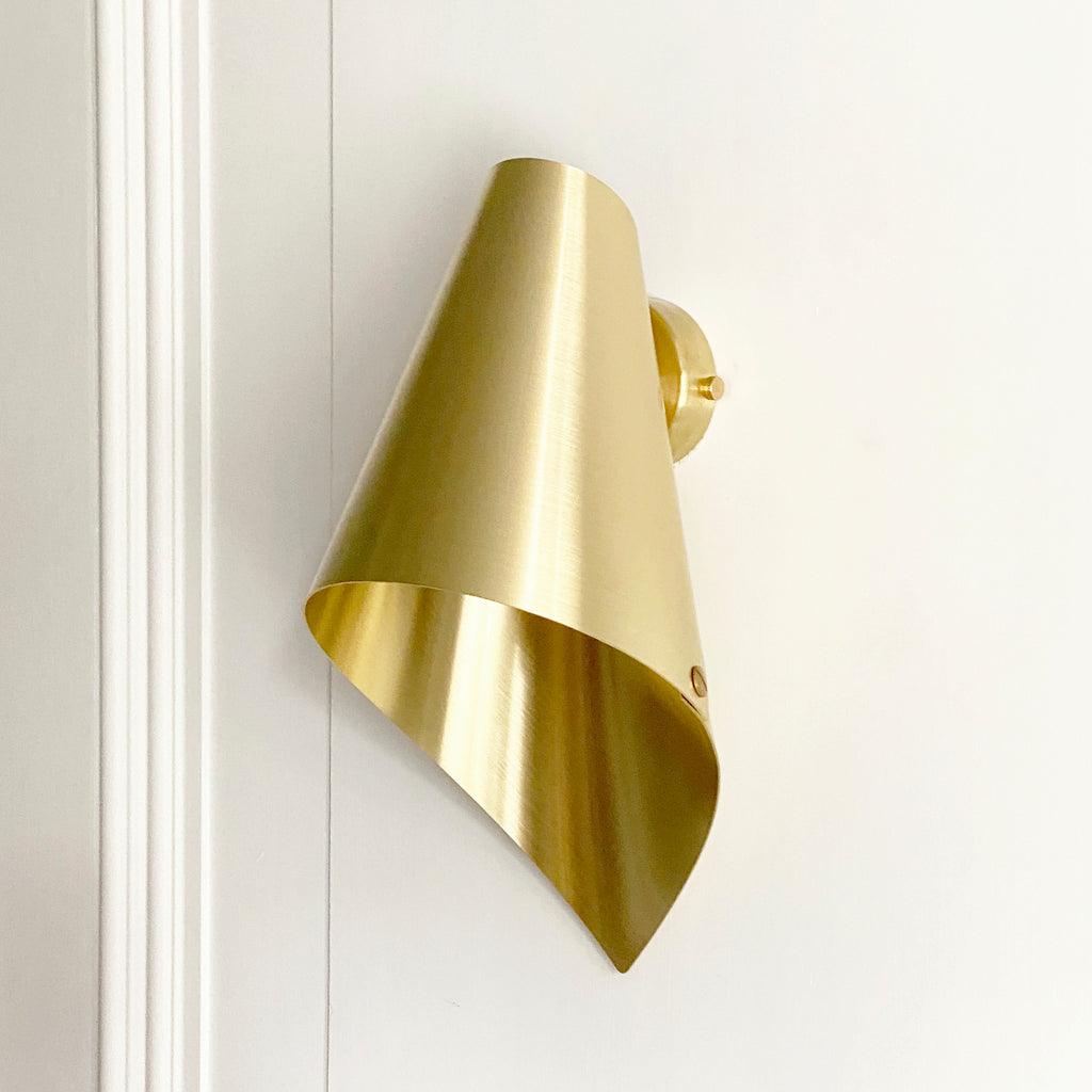 Brass Asymmetric Wall Light