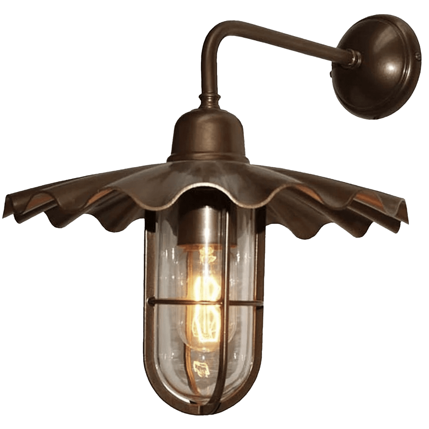 Ardle Brass Scallop Wall Light - Bilden Home & Hardware Market