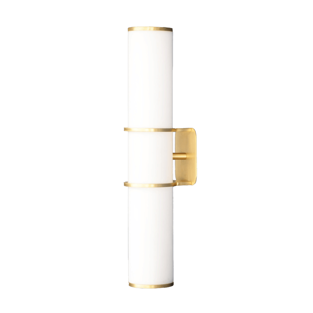 Brushed Brass Cylinder Wall Light