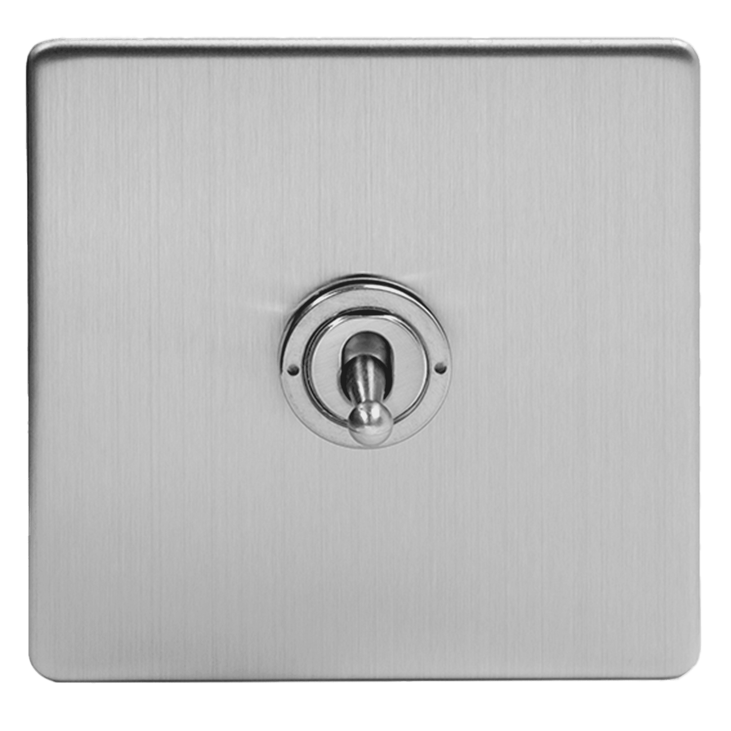 Brushed Chrome 1 Gang Toggle Light Switch - Bilden Home & Hardware Market