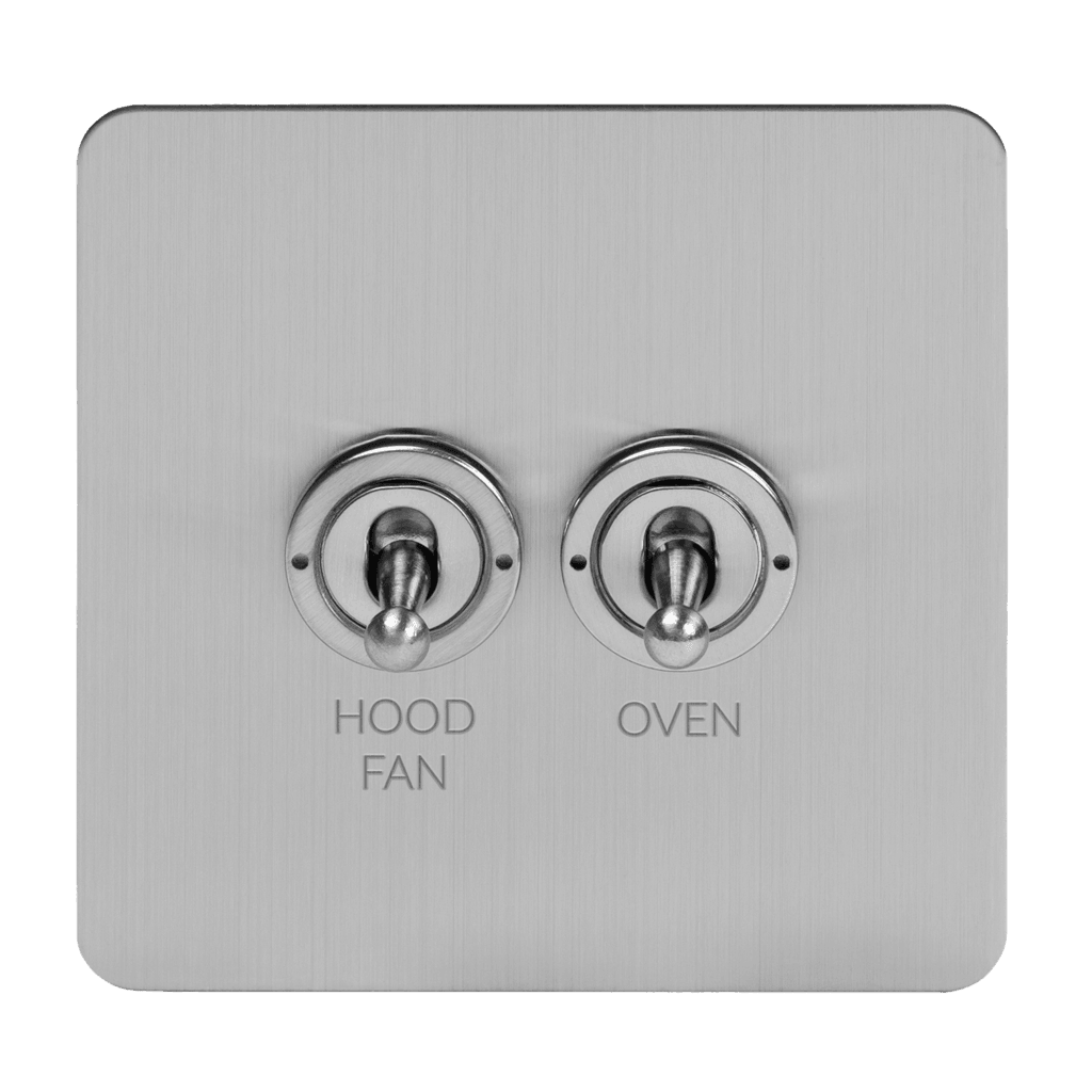 Brushed Chrome Toggle Light Switch - Bilden Home & Hardware Market