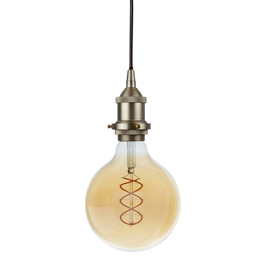 Brushed Chrome Pendant Bulb Holder - Bilden Home & Hardware Market