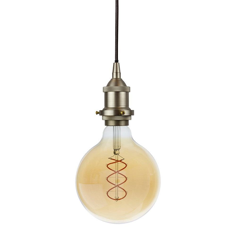 Brushed Chrome Pendant Bulb Holder - Bilden Home & Hardware Market