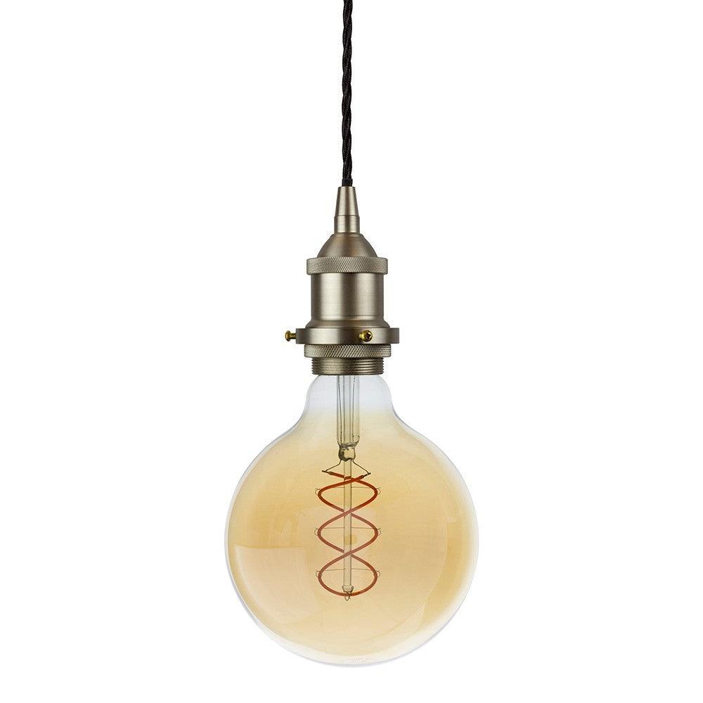 Brushed Chrome Pendant Bulb Holder - Bilden Home & Hardware Market