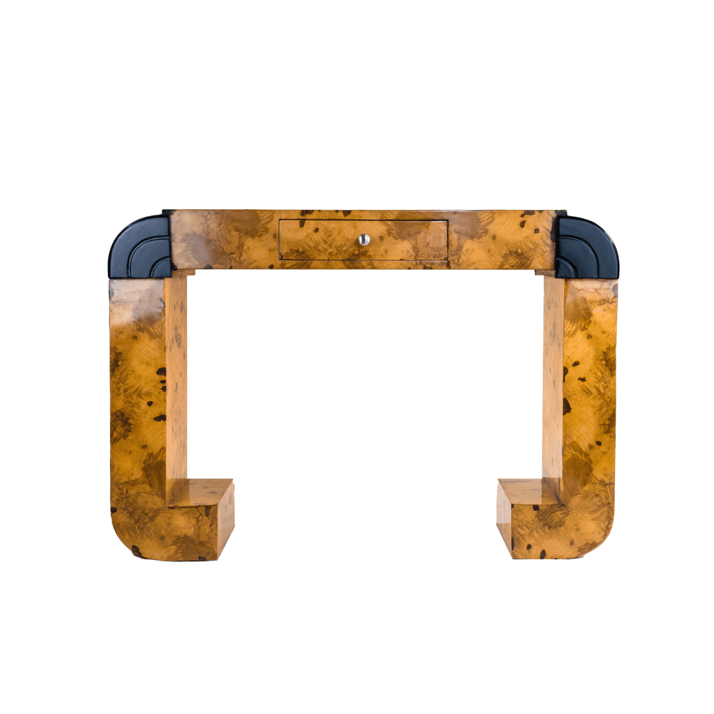Burl Wood Mid-century Serif Desk - Bilden Home & Hardware Market