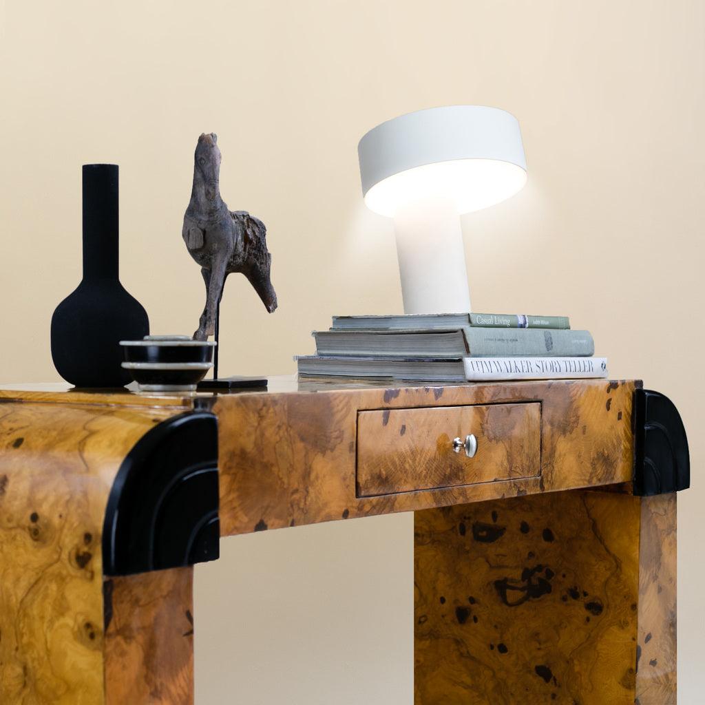 Burl Wood Mid-century Serif Desk - Bilden Home & Hardware Market