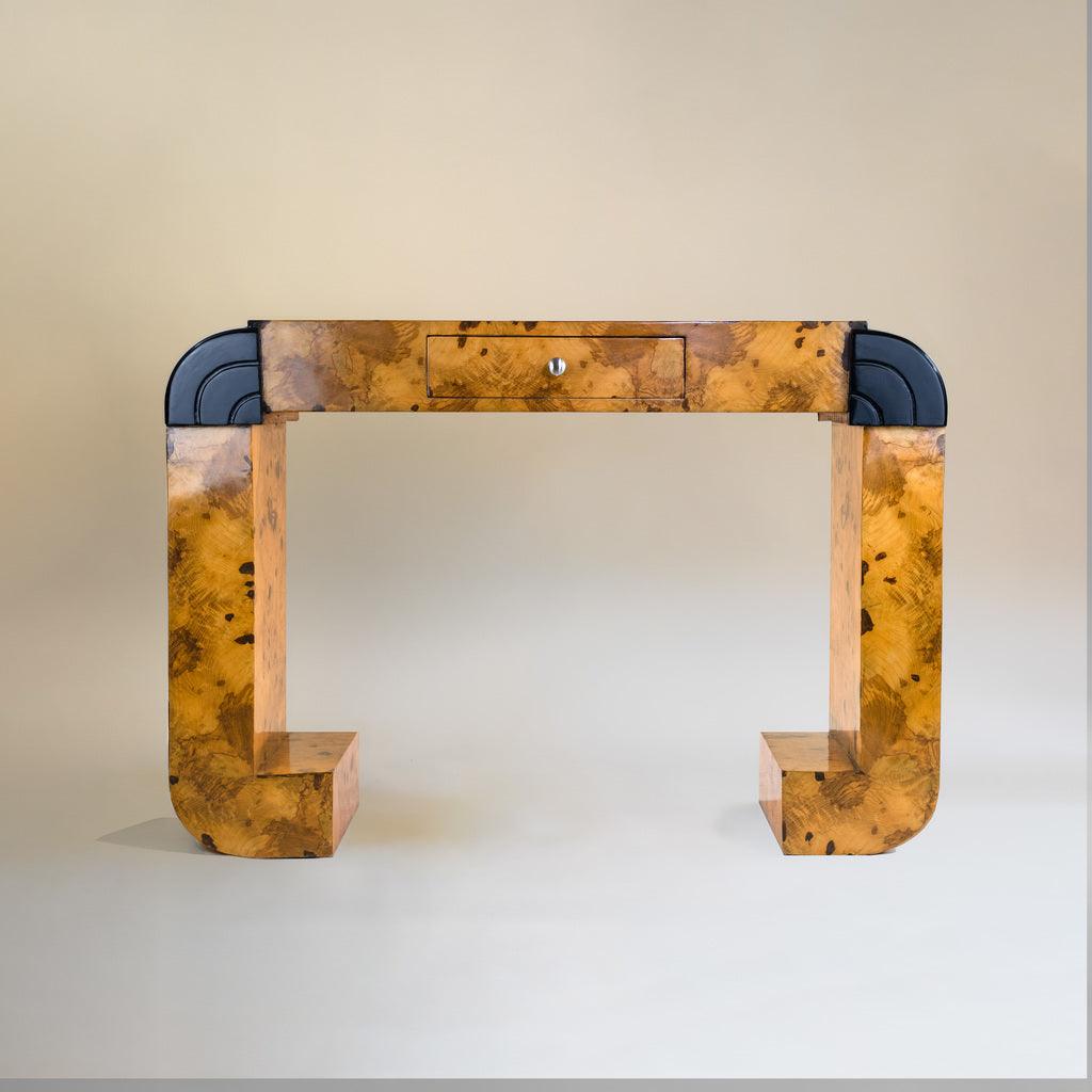 Burl Wood Mid-century Serif Desk - Bilden Home & Hardware Market