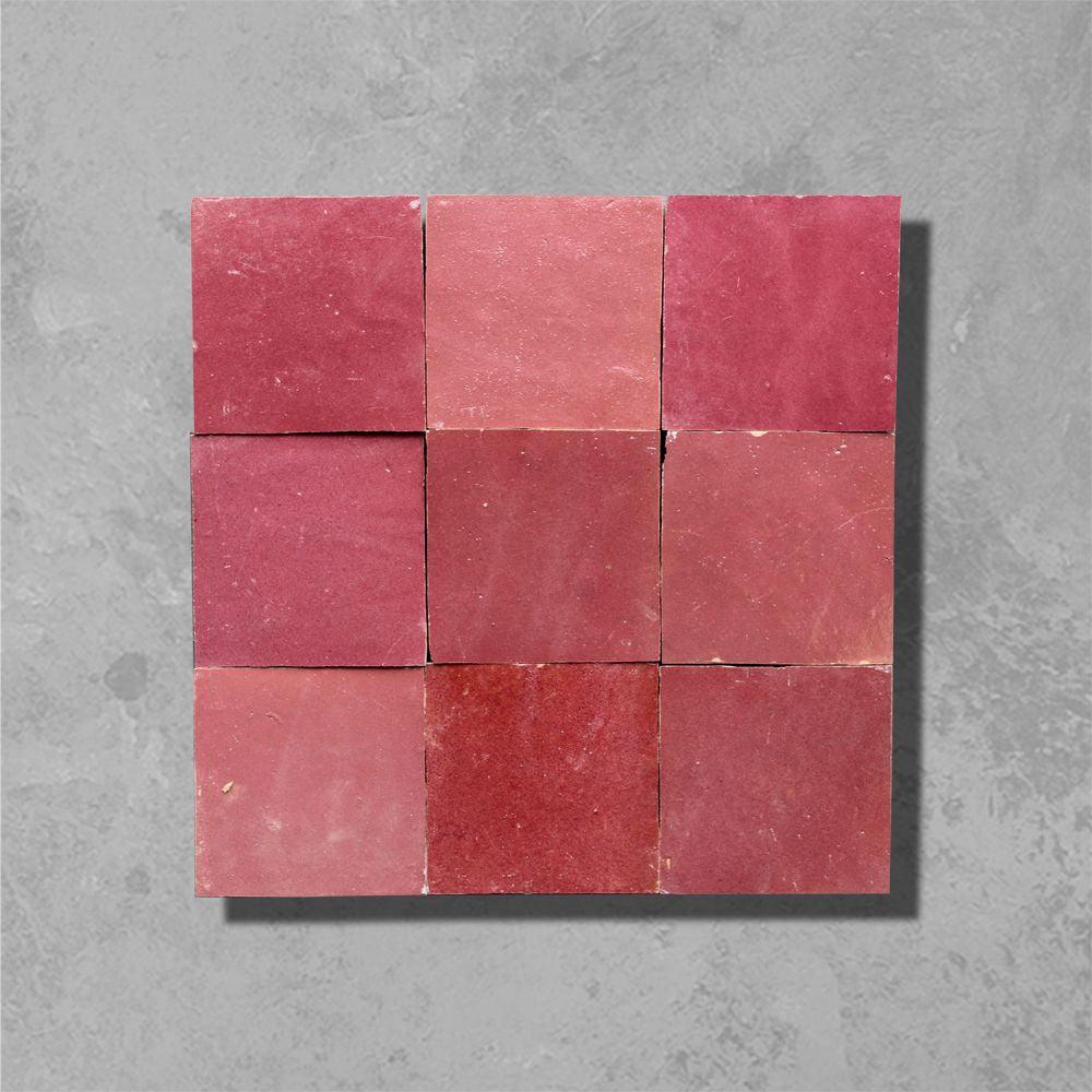 Cherry Pink Square Bejmat Tile - Bilden Home & Hardware Market