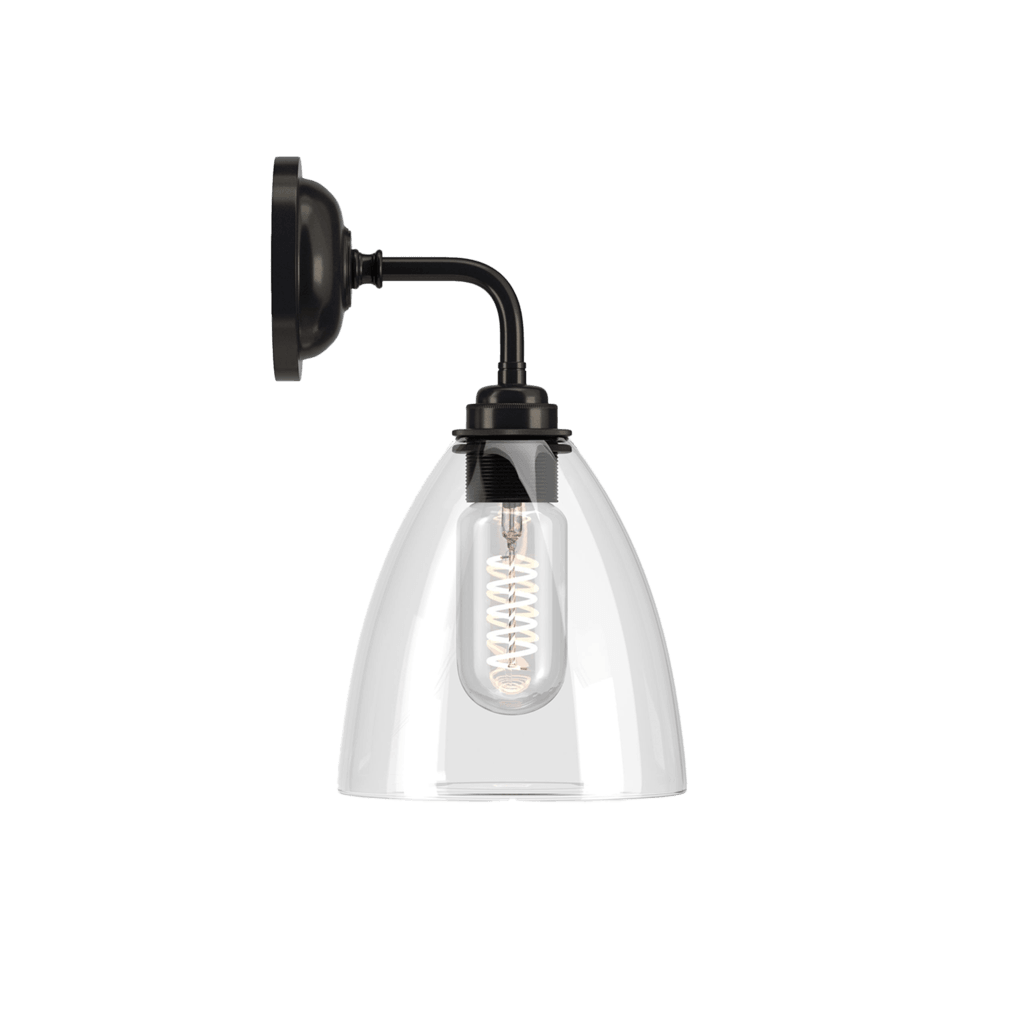 Clear Glass Contemporary Wall Light Ledbury - Bilden Home & Hardware Market