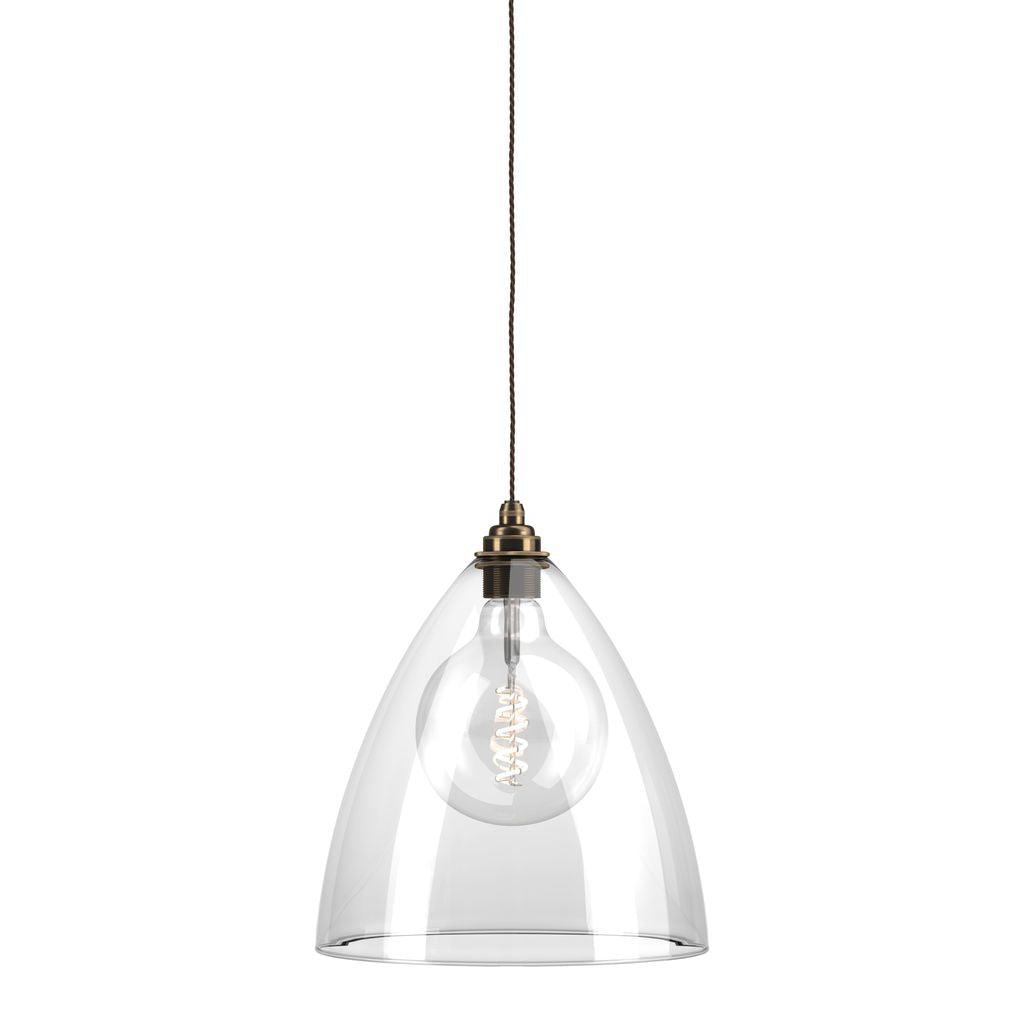 Clear Glass Pendant Light Ledbury - Bilden Home & Hardware Market