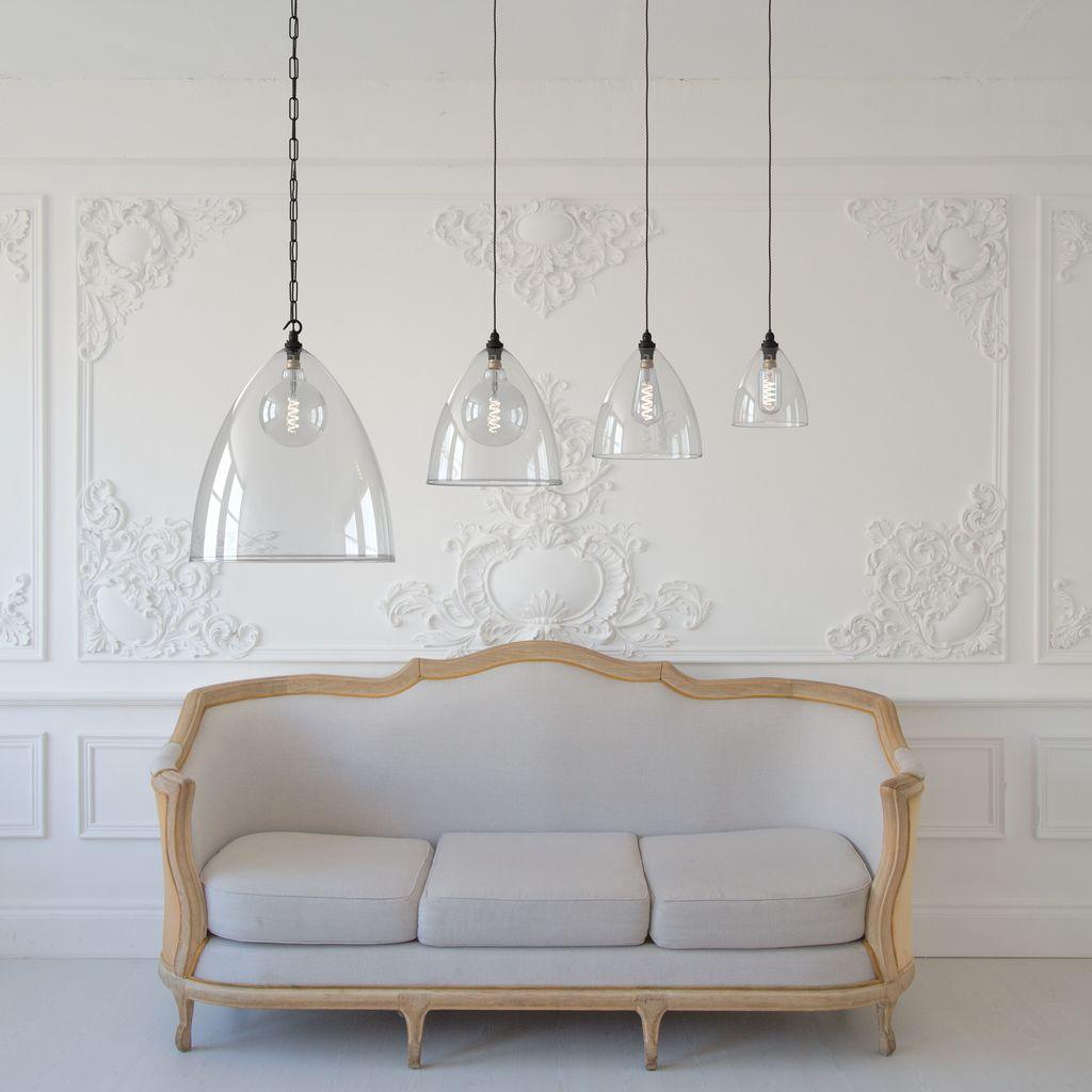 Clear Glass Pendant Light Ledbury - Bilden Home & Hardware Market