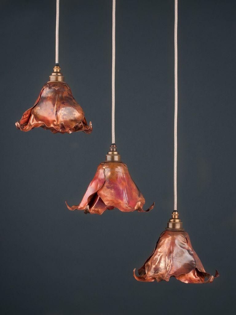 Copper Flower Pendant Light Gorsley - Bilden Home & Hardware Market