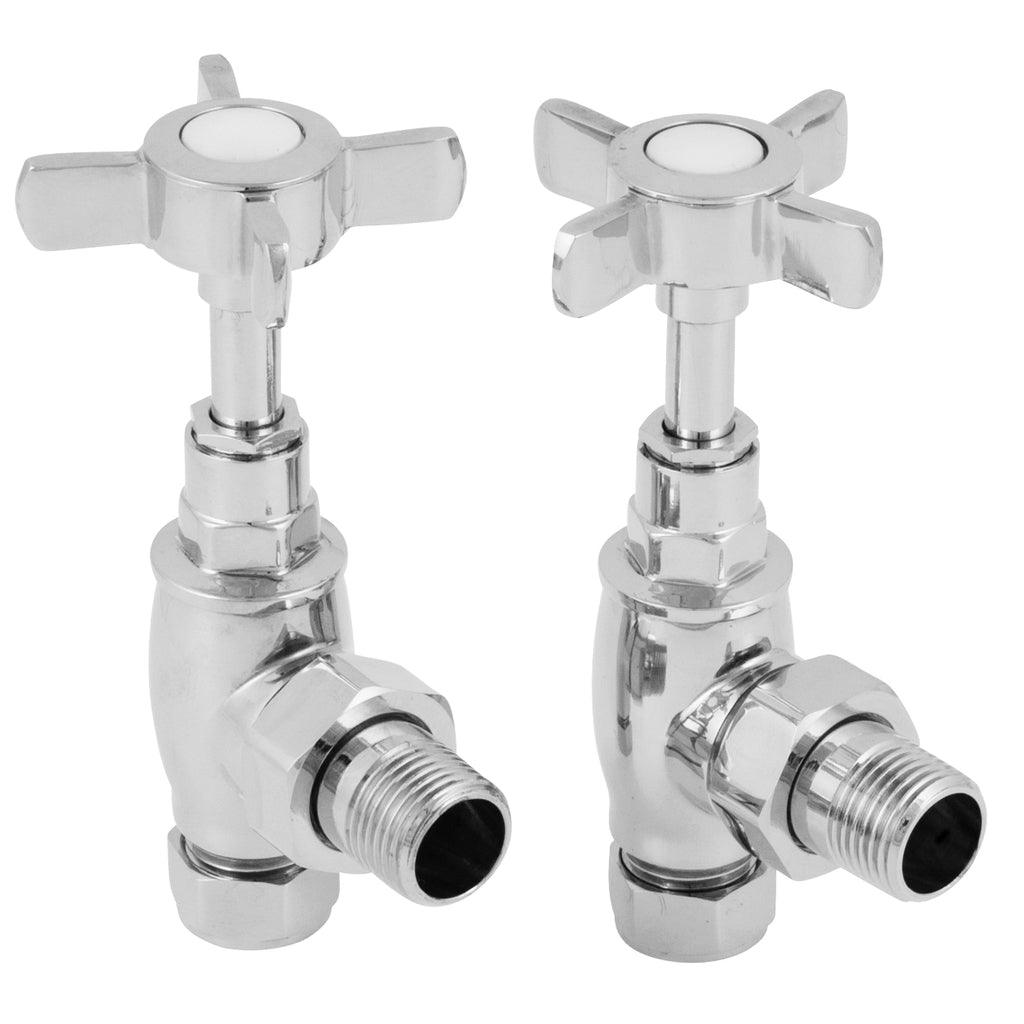 Chrome manual radiator valve