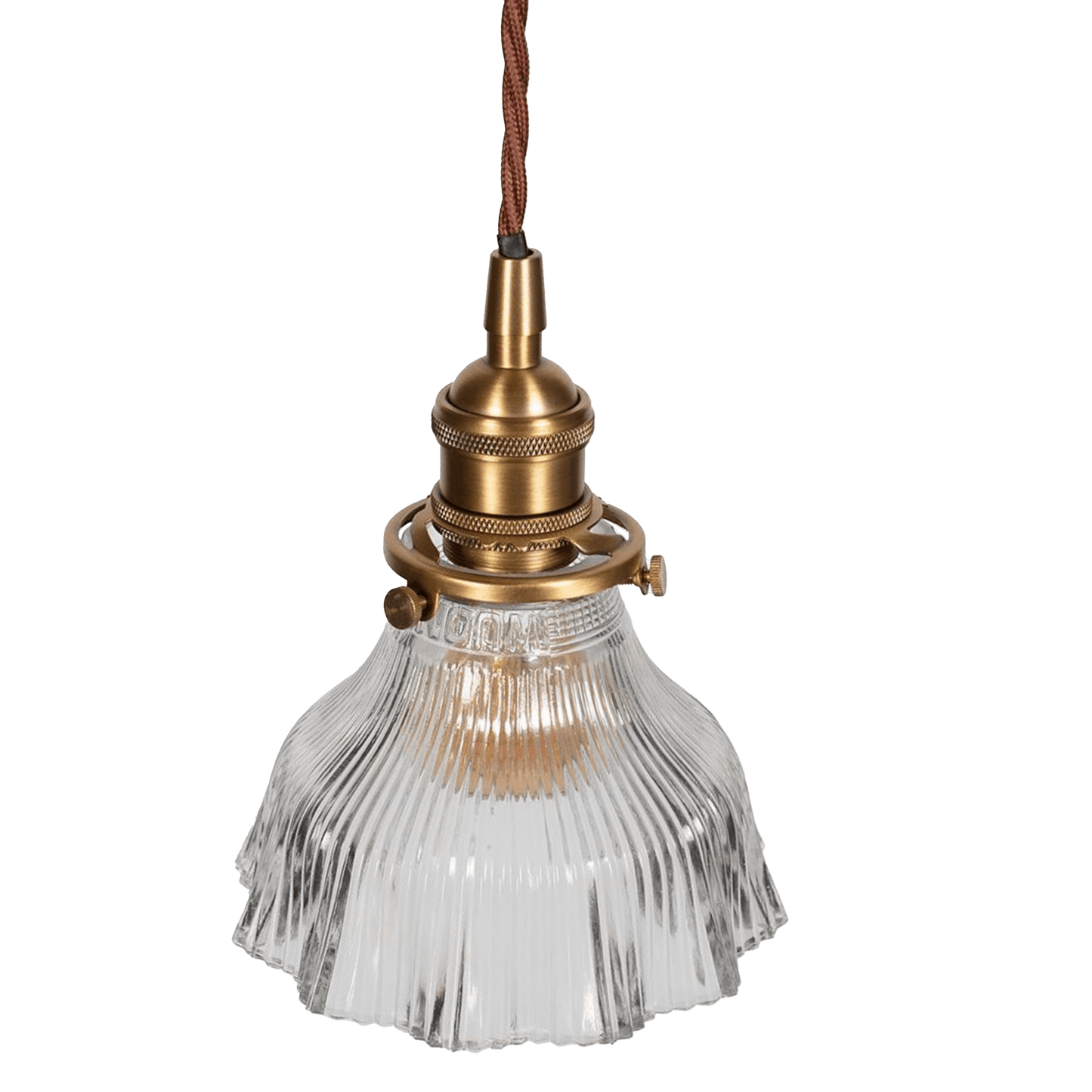 Fluted Bell Glass Pendant Light - Bilden Home & Hardware Market