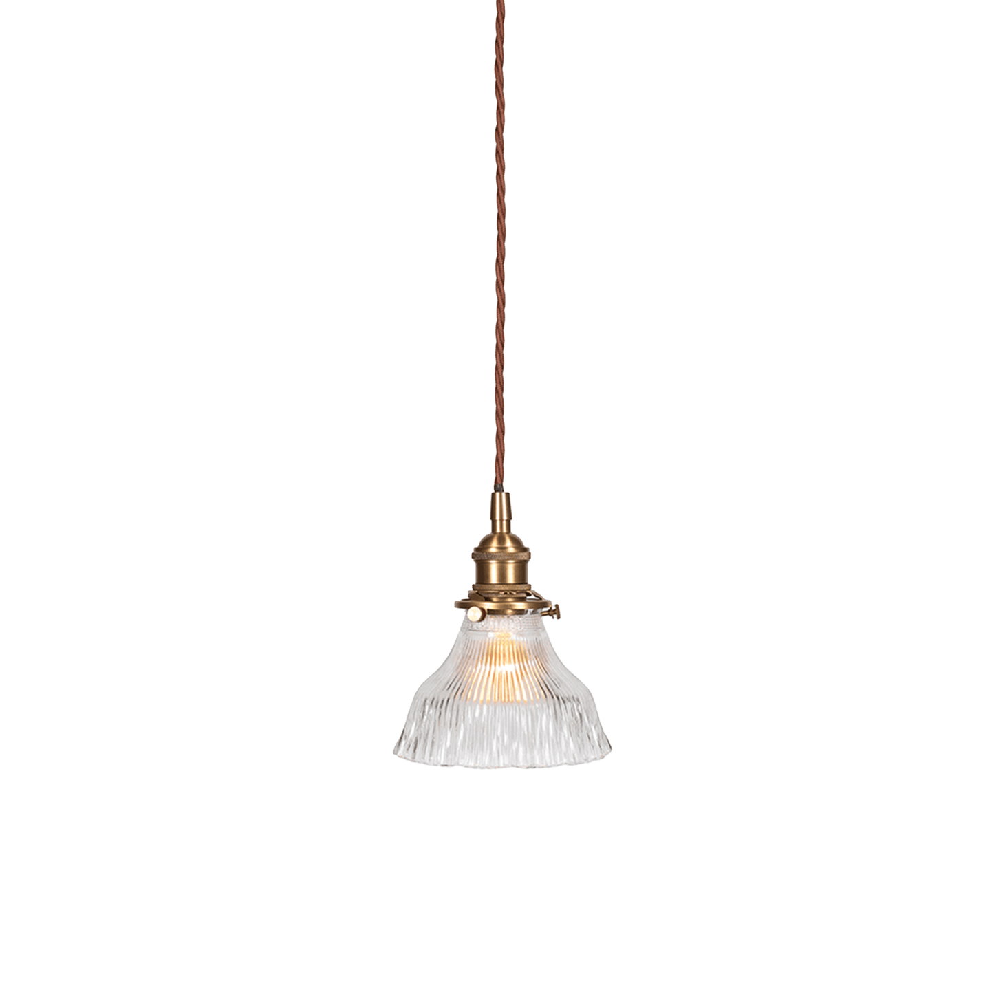 Fluted Bell Glass Pendant Light - Bilden Home & Hardware Market