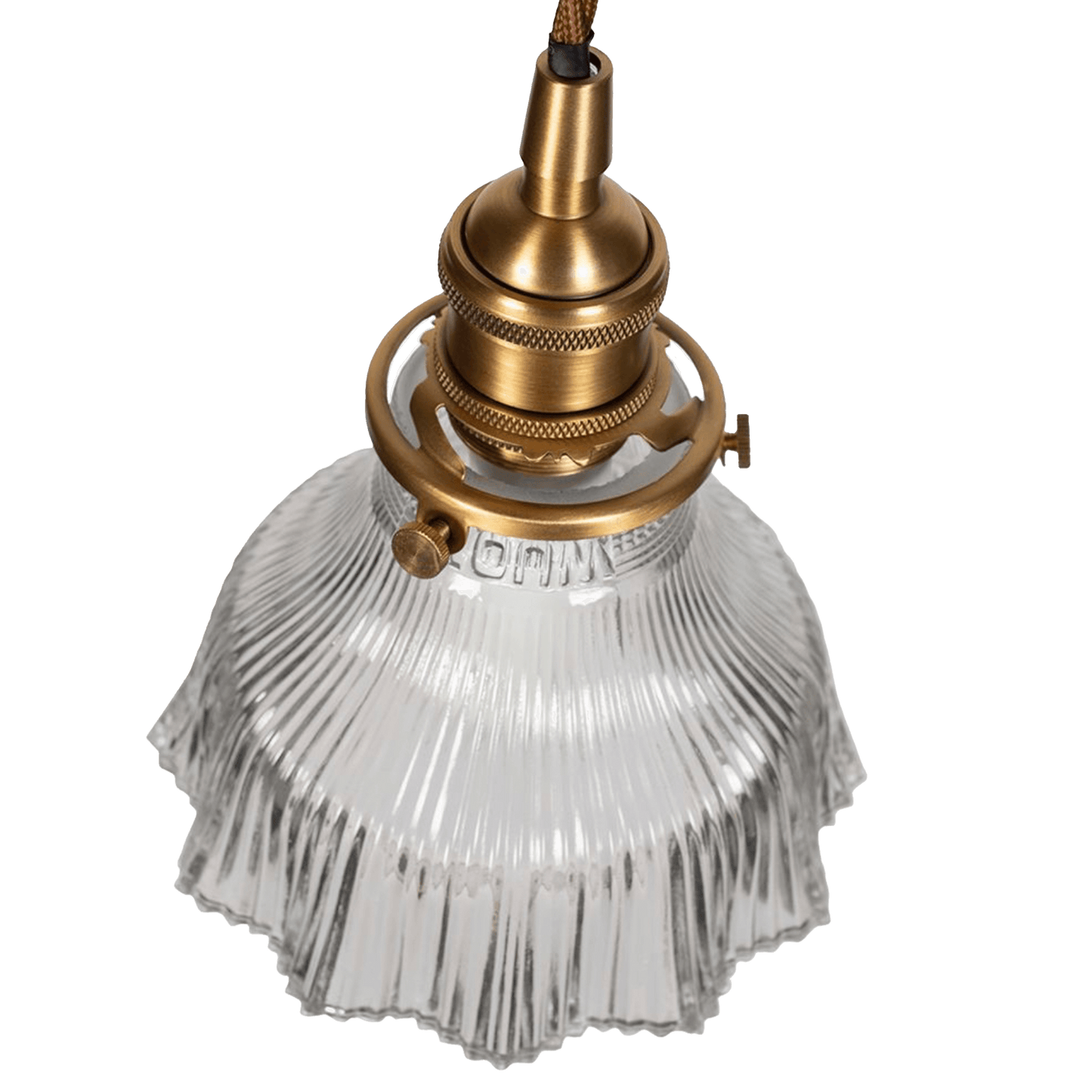Fluted Bell Glass Pendant Light - Bilden Home & Hardware Market