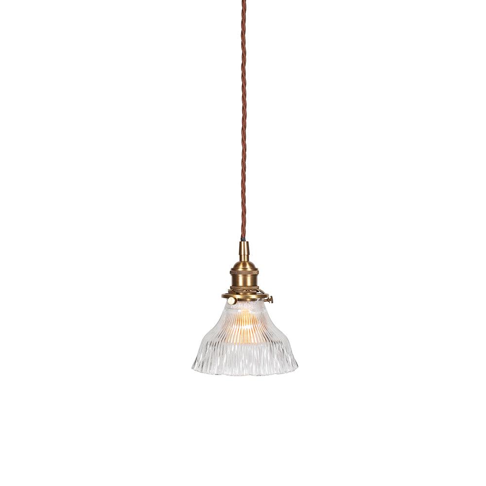 Fluted Bell Glass Pendant Light - Bilden Home & Hardware Market