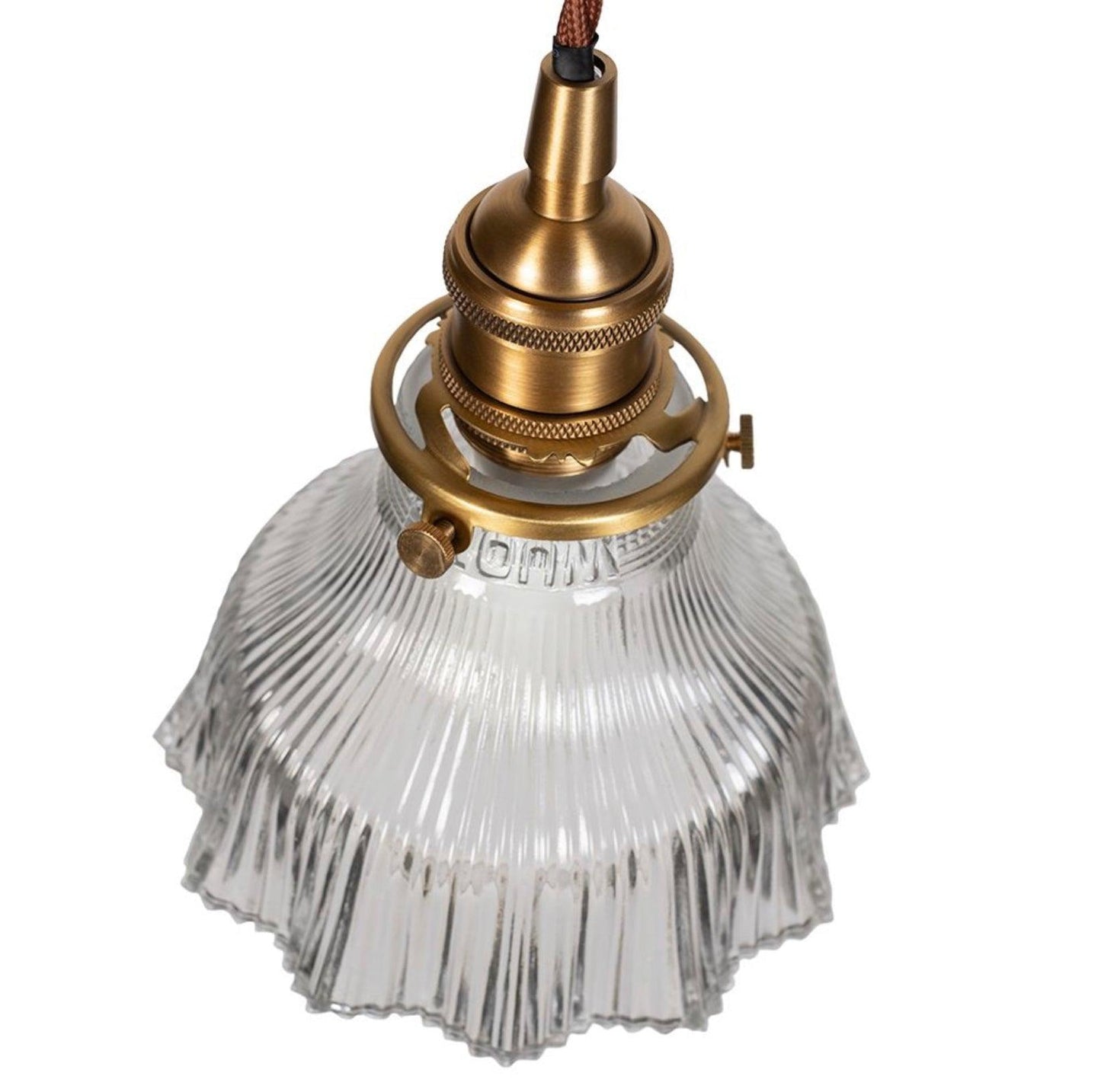 Fluted Bell Glass Pendant Light - Bilden Home & Hardware Market