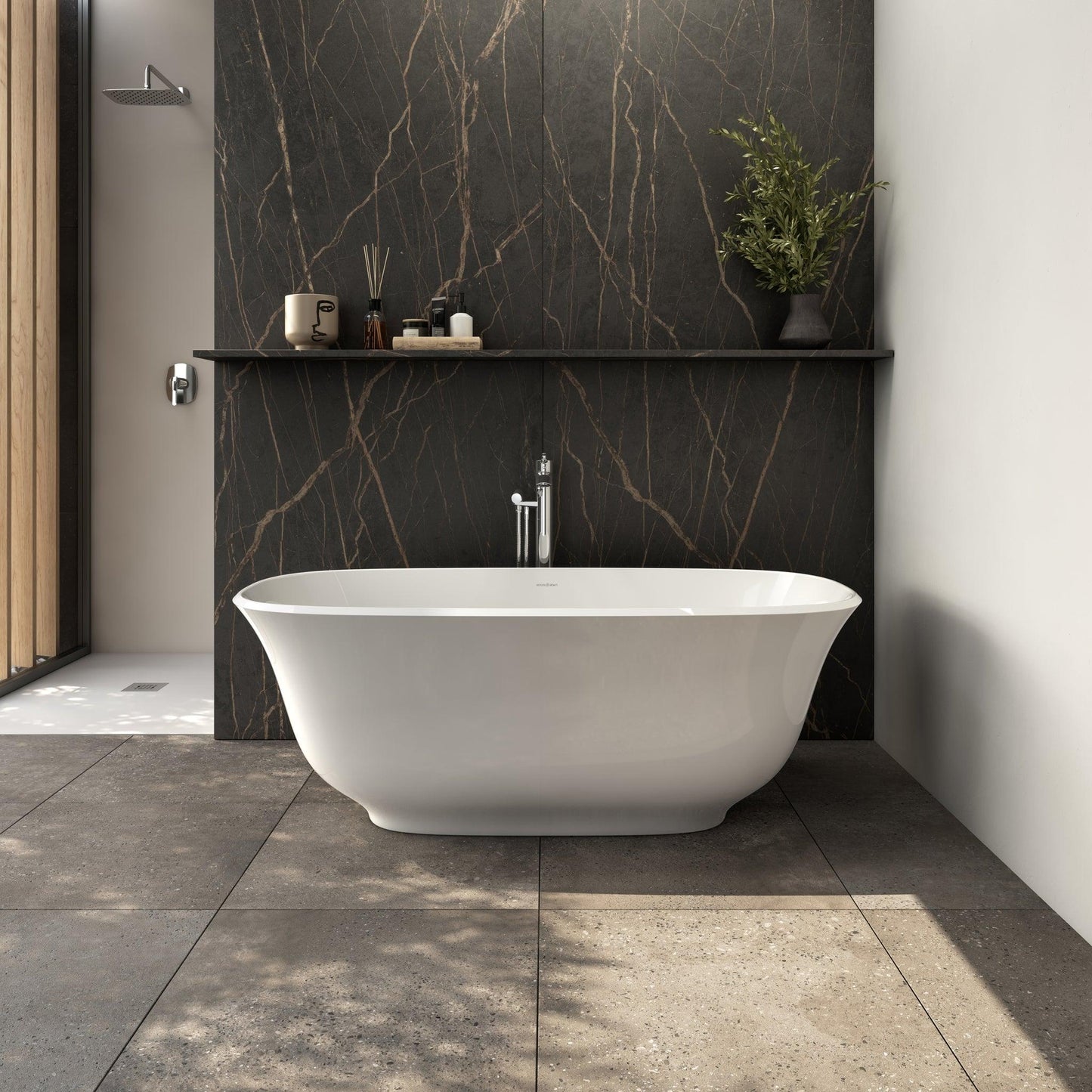 Small freestanding bathtub