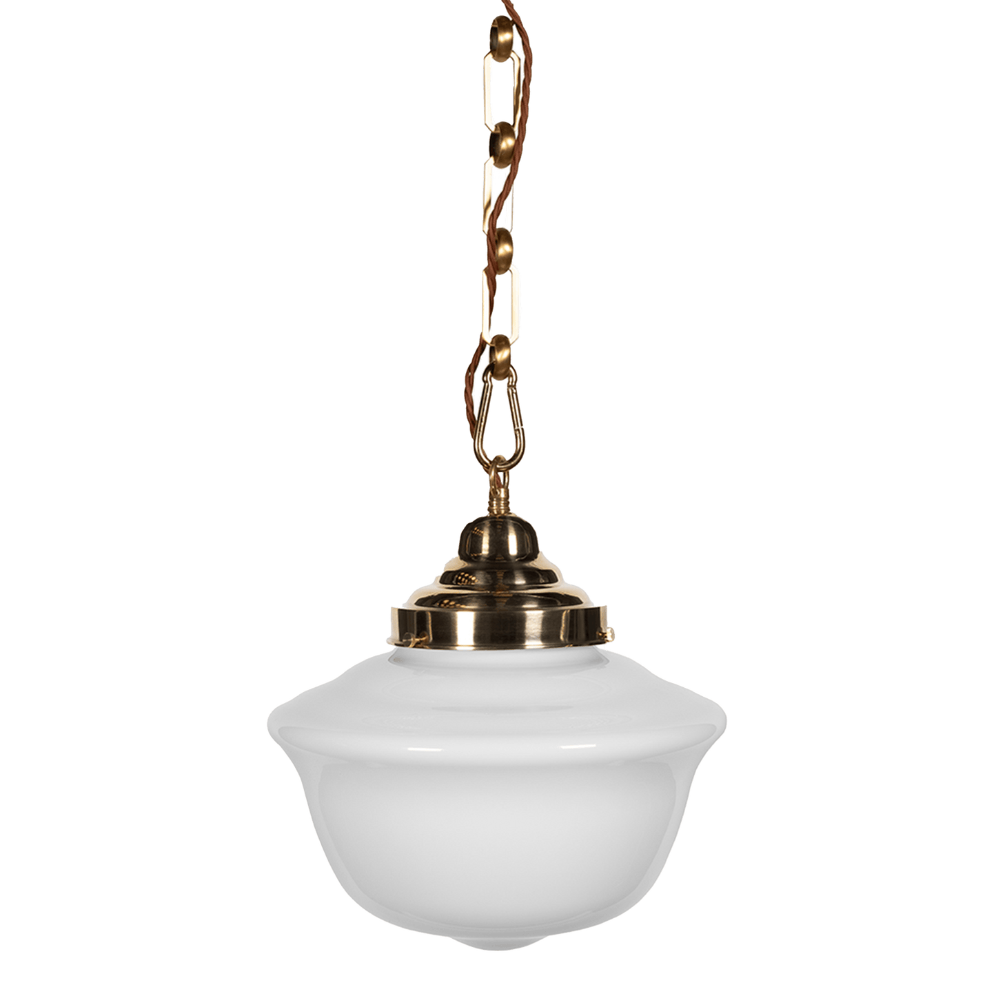 Frith Brass Opaque Pendant Light - Bilden Home & Hardware Market