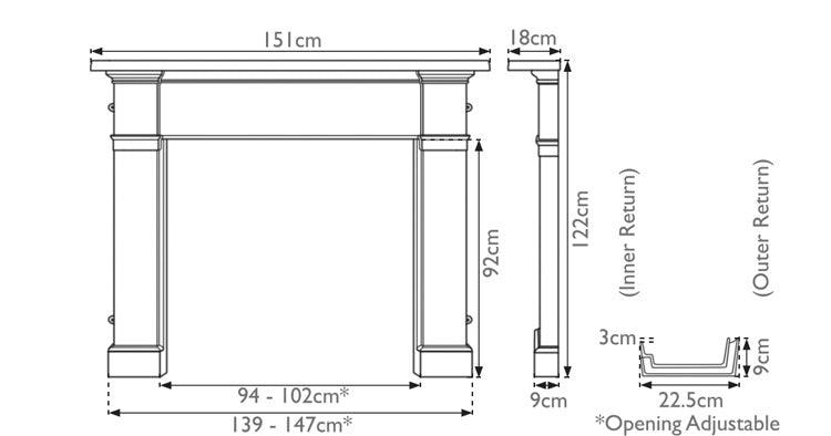 Georgian Cast Iron Fireplace Surround - Bilden Home & Hardware Market