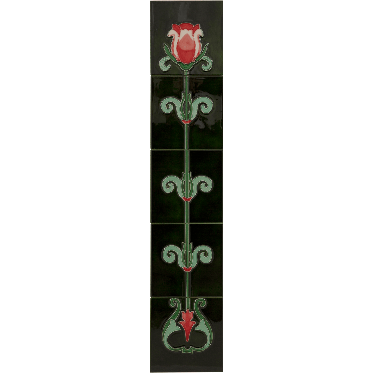 Hand Painted Art Nouveau Fireplace Tiles Set of 10 - Bilden Home & Hardware Market