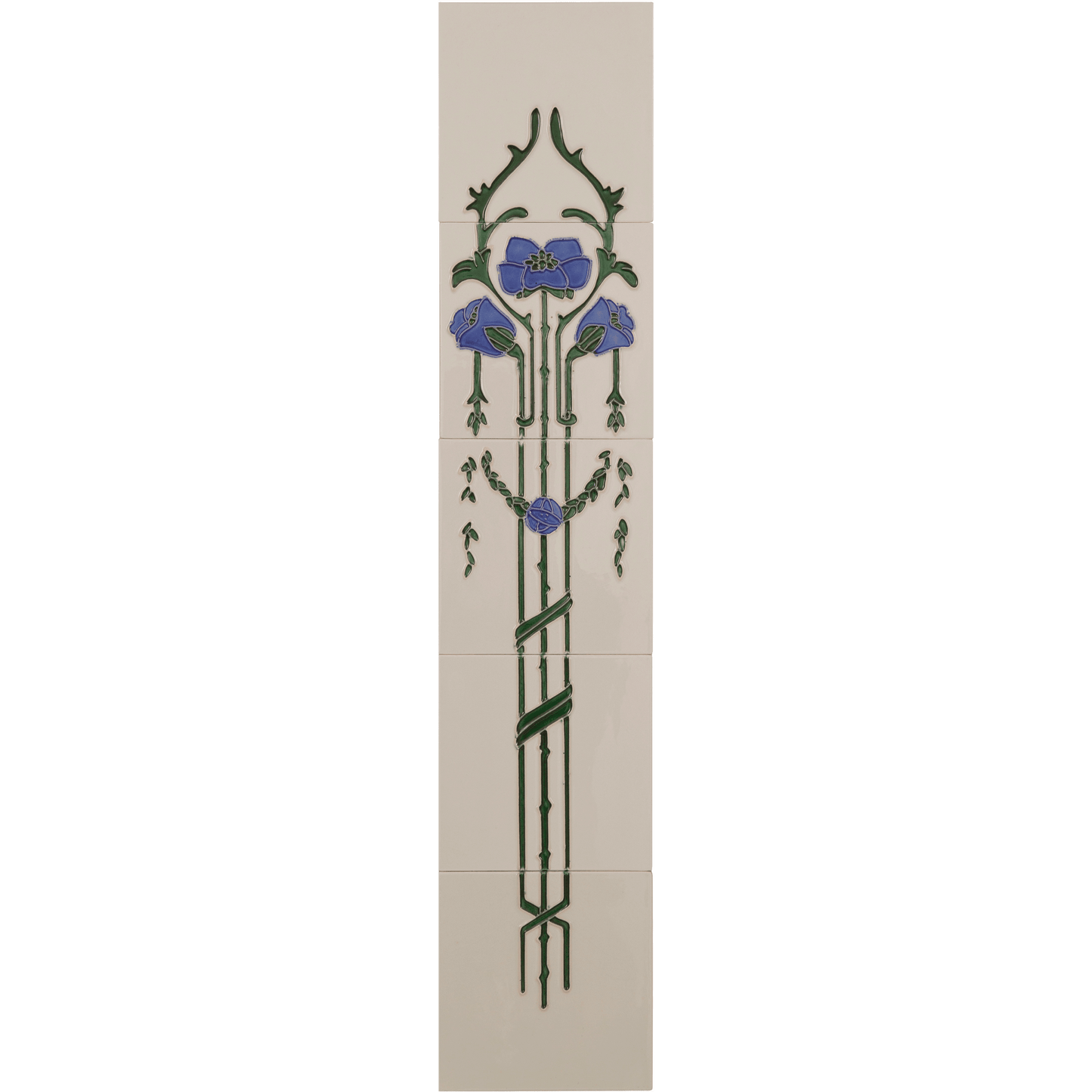 Hand Painted Art Nouveau Fireplace Tiles Set of 10 - Bilden Home & Hardware Market