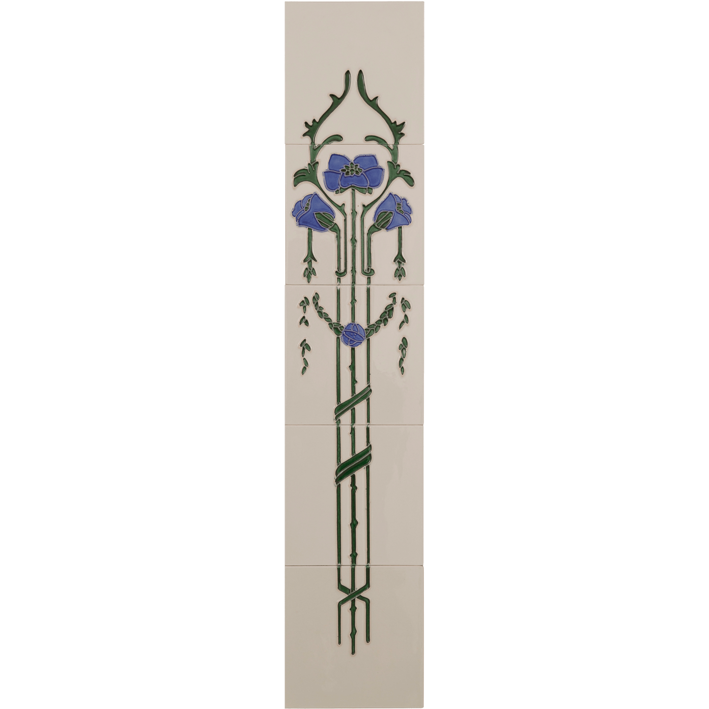 Hand Painted Art Nouveau Fireplace Tiles Set of 10 - Bilden Home & Hardware Market